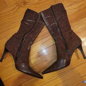 Chic Brown Stiletto Ankle Boots
